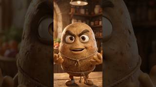 The Secret Life of a Potato 👀 #potato #funny #viral #shorts #ai #shortvideo