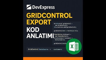 #Ders-4 | Devexpress Gridcontrol Dışa Aktarım ( Yapılan İşlemleri Testi ) | 2025