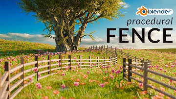 Blender Tutorial - Lets make a Procedural Fences with Geometry Nodes