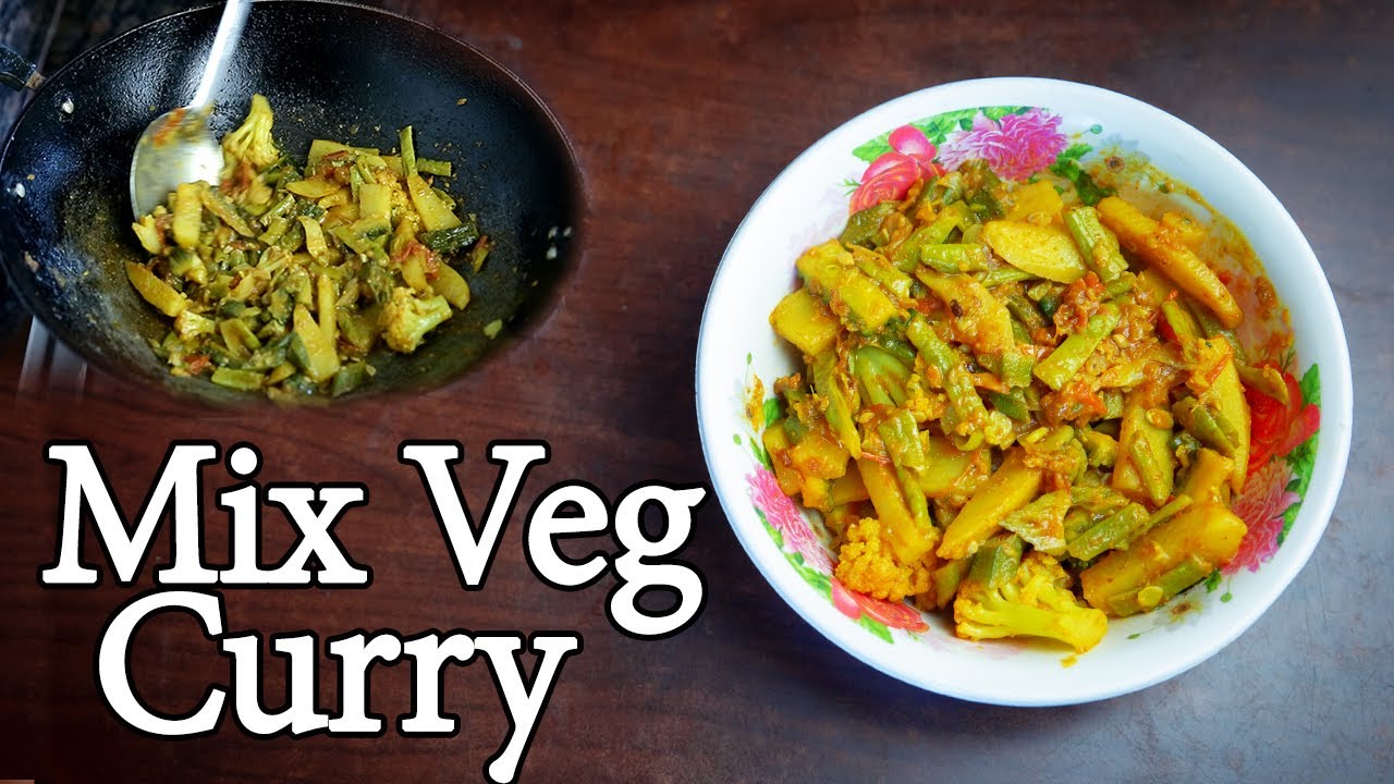Mix Green Vegetables Curry Recipe In Nepali Style YouTube
