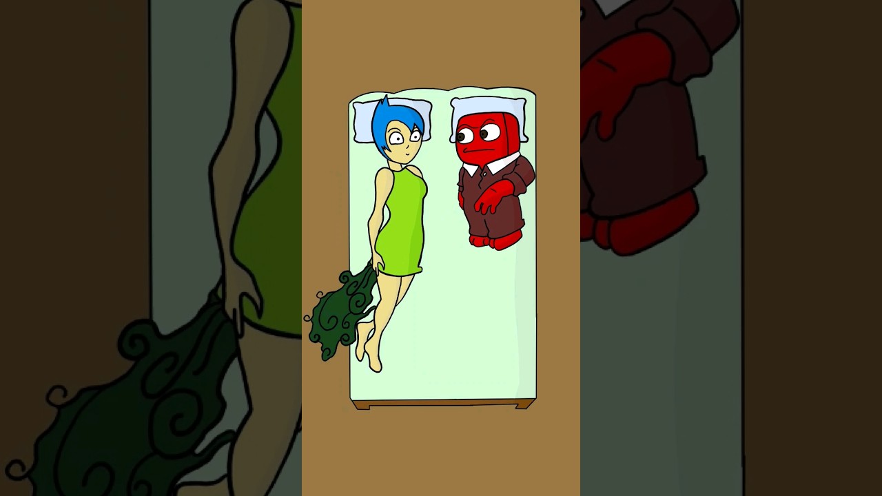 Inside Out on one bed