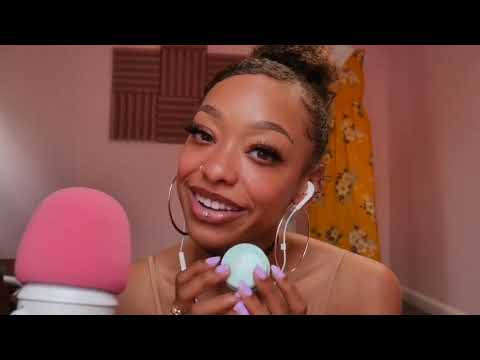 ASMR Beauty unboxing 💕 { whispers + tapping }