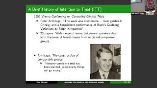 21st Armitage Workshop: Talk by Prof Vern Farewell, MRC Biostatistics Unit