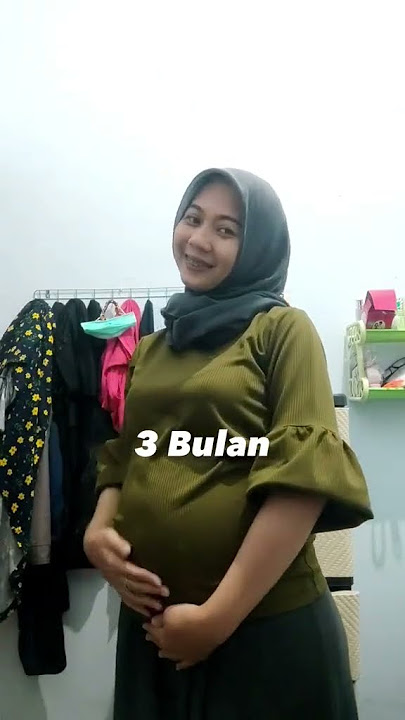 Perkembangan Perut Bumil Muda Hijab Cantik😍😘❤️#bumil #love #mom #baby #family #pregnant #bumilhijab