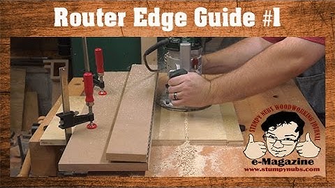 SIMPLE Router Edge Guide #1- Flip-Up style (Rout accurate dados, grooves, rabbets and more!)