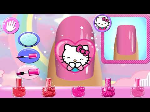 Jogo de Meninas - Salão de Beleza Hello Kitty - Hello Kitty Nail Salon  Gameplay #2 