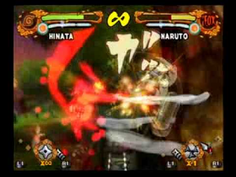 Naruto Ultimate Ninja 4 - Hinata vs TS One-Tailed Naruto