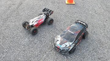 Traxxas Rally v. Arrma Typhon 3S Drag Race Battle