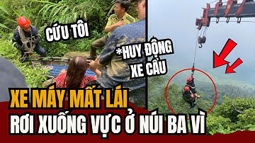 Giải Cứu 2 Người Đi Xe Máy Mất Lái, Rơi Xuống Vực Ở Núi Ba Vì | Tin Tức Miền Tây