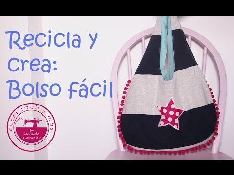 Bolso fácil reciclando una prenda vieja