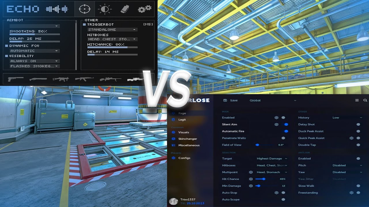 Ech0 vs Neverlose CS2 Cheating ft. ech0.cc