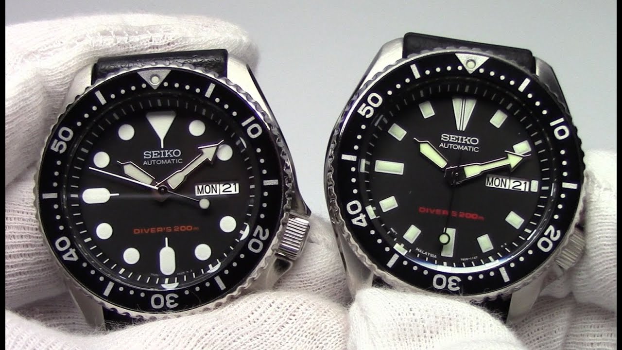 Seiko SKX007 vs SKX173 Comparison - YouTube