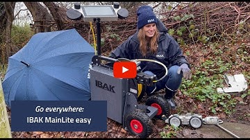 IBAK MainLite easy - the portable inspection system for outdoor use