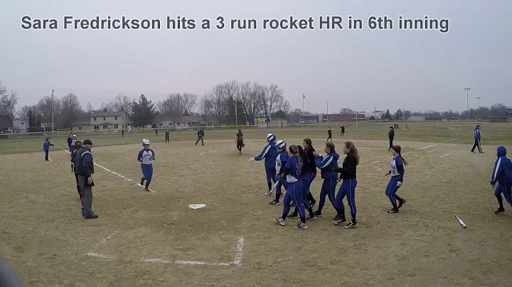 Sara Fredrickson 2018 Catcher hits Rocket HR vs Co...