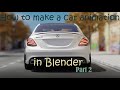 Mercedes 3D Car animation Tutorial in Blender (3.1.2) Part 2