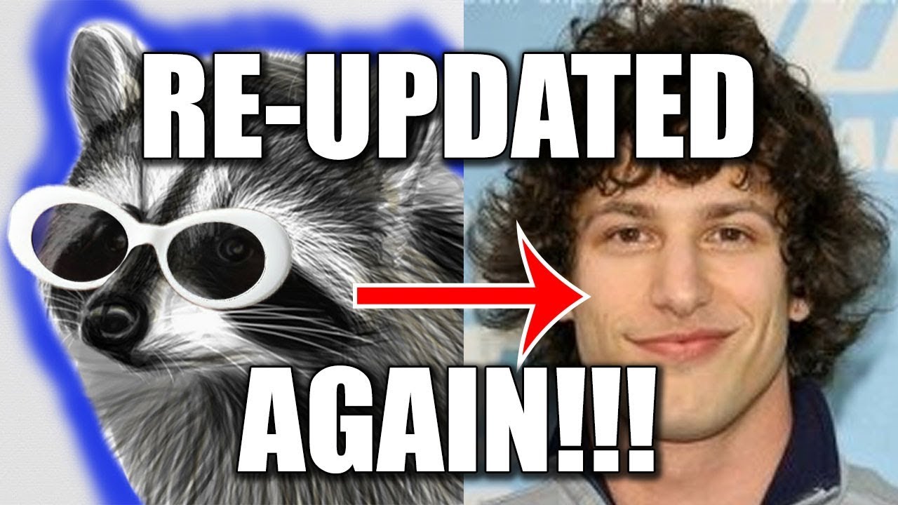 Andy Raccoon RaccoonEggs Face Reveal Confirms He is Andy Samberg - YouTube