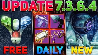 FREE Red Borders, FREE Expansions & New PvP Maps Live (Update 7.3.6.4) | Destiny 2 by Aztecross 232,244 views 2 days ago 8 minutes, 9 seconds