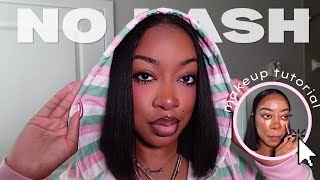FULL FACE of makeup WITHOUT lashes ??! | STEP BY STEP MAKEUP TUTORIAL | Black girl makeup routine