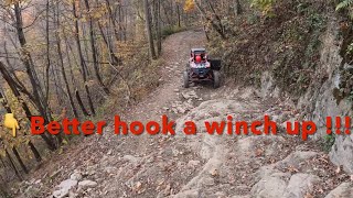 The most dangerous trail of the Hatfield McCoy trails. Trail 97 rockhouse!!! Not hitting alone !!