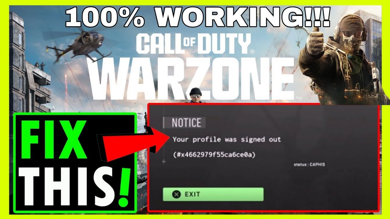 Call of Duty Warzone : How To Fix “Your profile was signed out” In Call of Duty Warzone | 