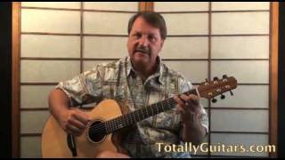 Alice's Restaurant Acoustic Guitar Lesson Preview - Arlo Guthrie chords