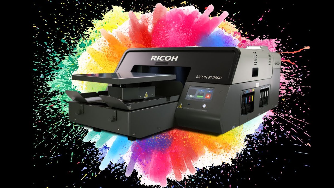 Nueva impresora textil DTG Ricoh Ri2000 - YouTube