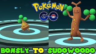 Evolving Bonsly To Sudowoodo In Pokemon Go