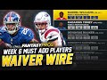 Week 6 Waiver Wire Pickups | Must Have Players to Add to Your Roster (2021 Fantasy Football)