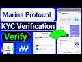 Marina Protocol KYC Verification|| Marina Protocol KYC|| Marina Protocol Social Account Verify