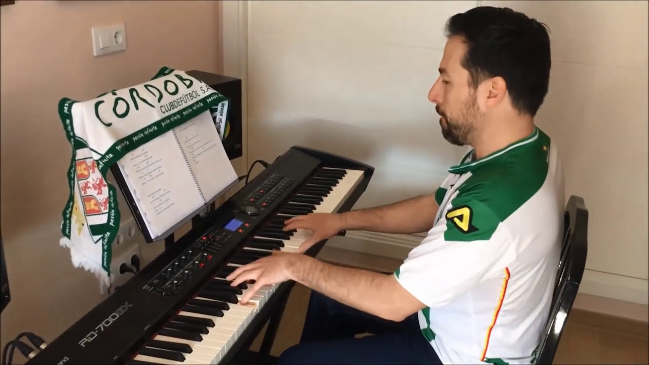Alberto de Paz y himno del Córdoba CF a piano | Radio |