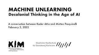 Machine Unlearning: Decolonial Thinking in the Age of AI