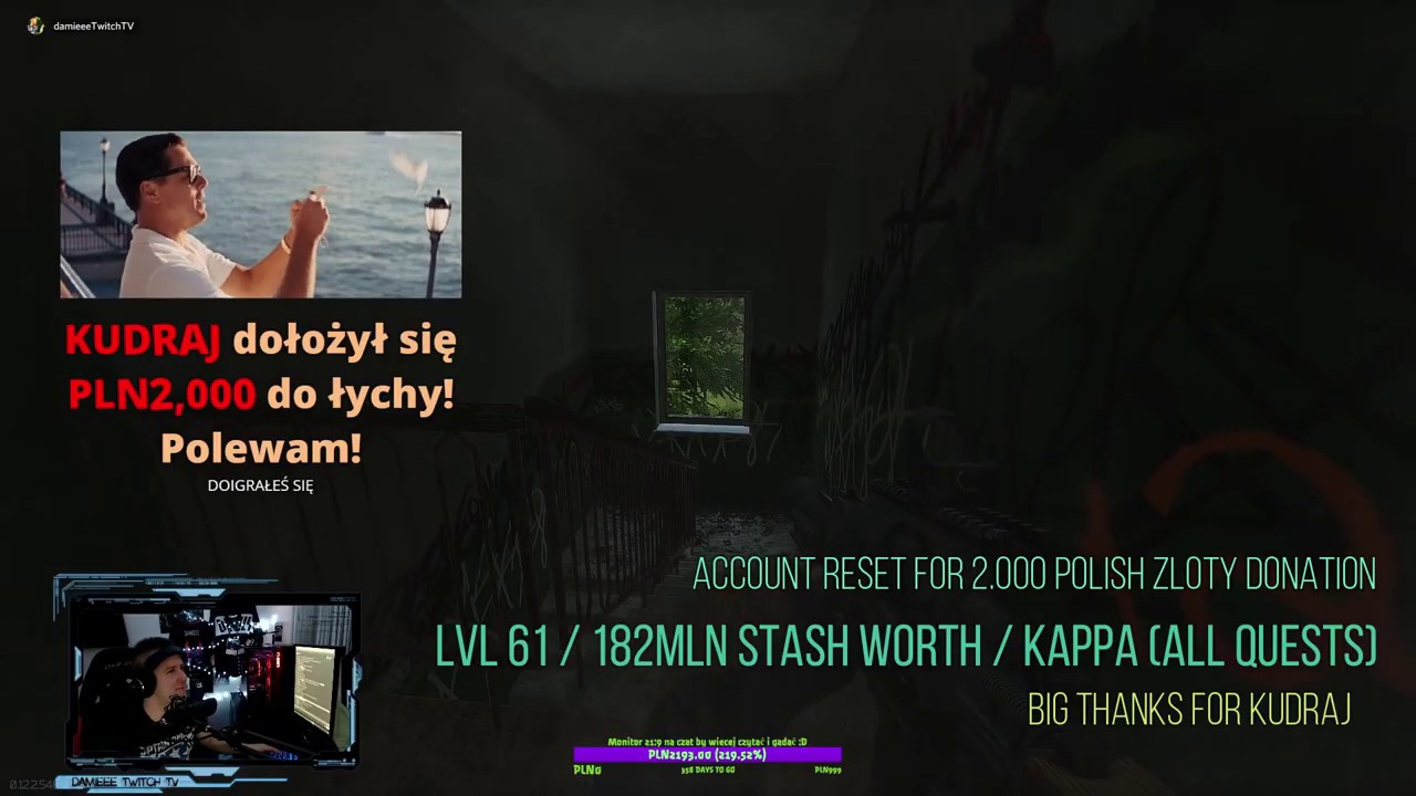  Escape From Tarkov DamieeeTTV Account Reset For Huge Donation YouTube