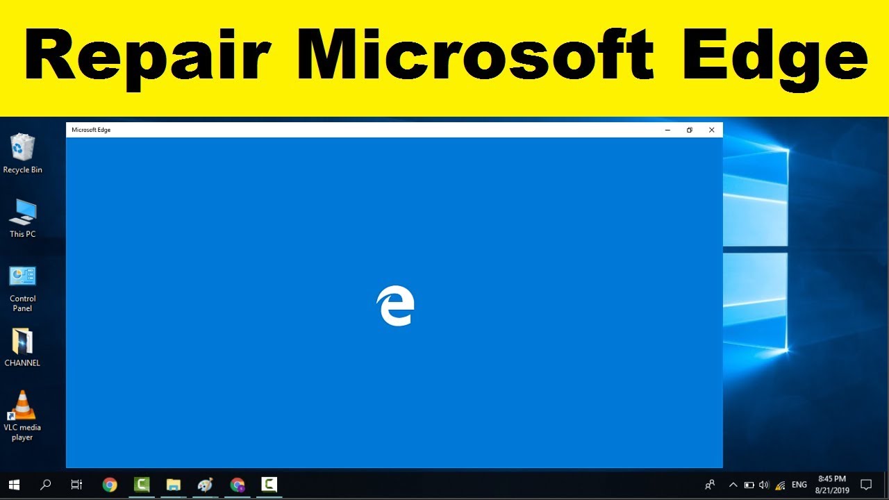 Repair Microsoft Edge On Windows 10 (Simple Solution) YouTube