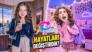 24 SAAT HAYATLARI DEĞİŞTİRDİK❗️Esmanur ve Sara 