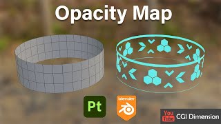 Substance Painter Tutorial Alpha | Opacity Map And Use In Blender 3.0