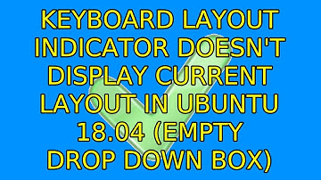 Keyboard Layout indicator doesn