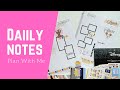 *** DAILY SHEETS *** PLAN WITH ME *** CLASSIC NOTES ***FUNCTIONAL ***