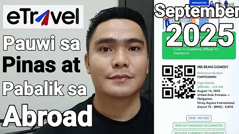 SA MGA UUWI NGAYONG BER MONTHS ITO ANG LATEST ETRAVEL TUTORIAL PAUWI SA PINAS AT PABALIK SA ABROAD 