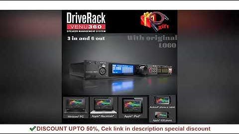 VENU360 3 Input 6 Output Stage Pro Audio Processor Original Software Audio Driver Rack Complete Spea