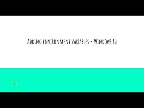 How to add environment variable for Java JDK in windows 10