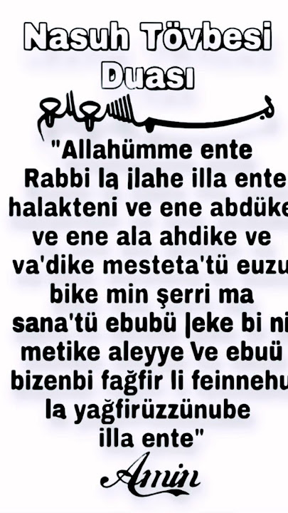 NASUH TÖVBESİ🤲 #duamesajları #duavideo #tövbeduası #keşfetteyiz#amin #keşfetedüş#ytshorts #öneçıkart