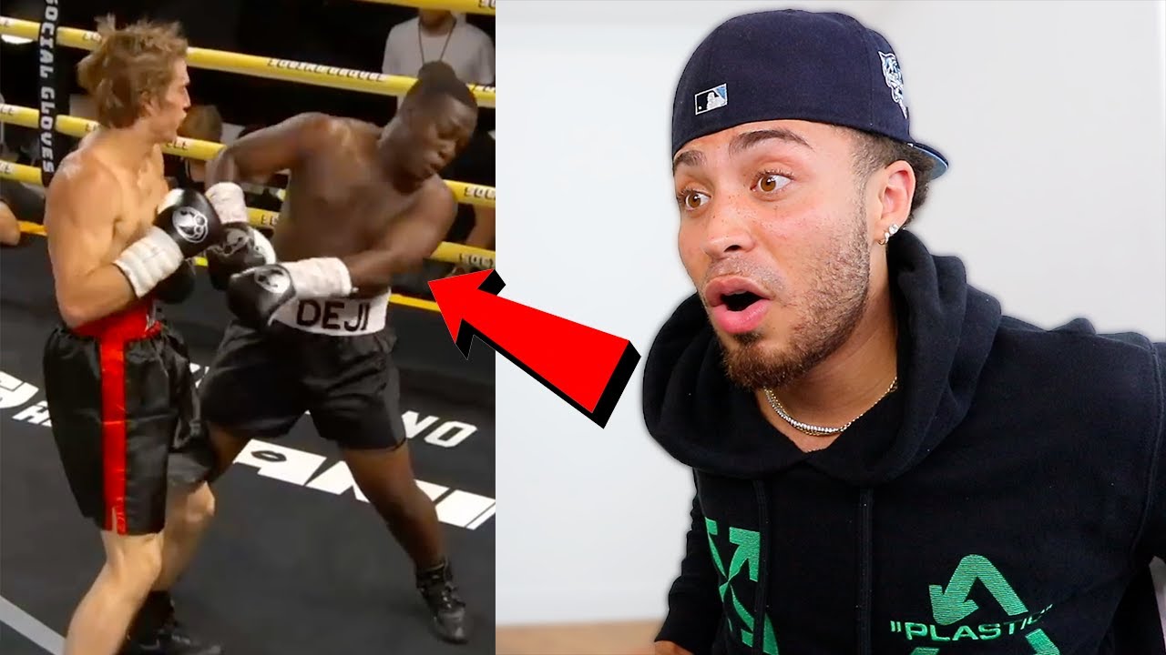 Deji Knocked OUT By Vinnie Hacker - Full Fight 🥊 REACTION - YouTube.