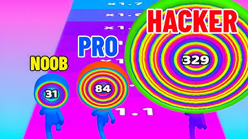 NOOB vs PRO vs HACKER in Layer Man 3D