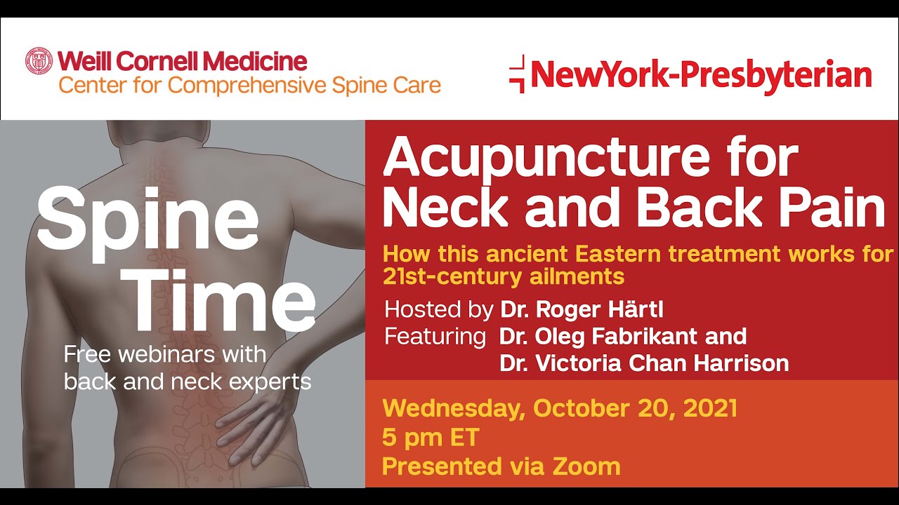 Spine Time: Acupuncture for Neck and Back Pain