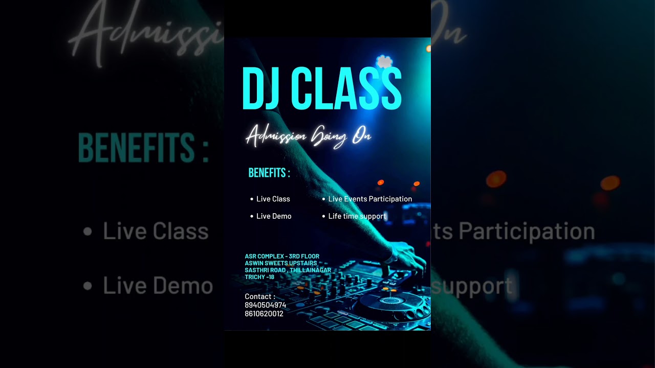 DJ Class in Trichy | Contact : 8940504974 #trichy #trending #djclass #dj