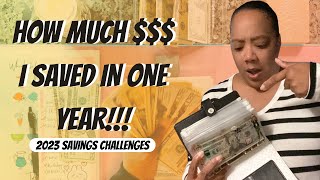UNSTUFFING SAVINGS CHALLENGES | HOW MUCH I SAVED IN ONE YEAR| LOW INCOME SAVINGS |#savingschallenge