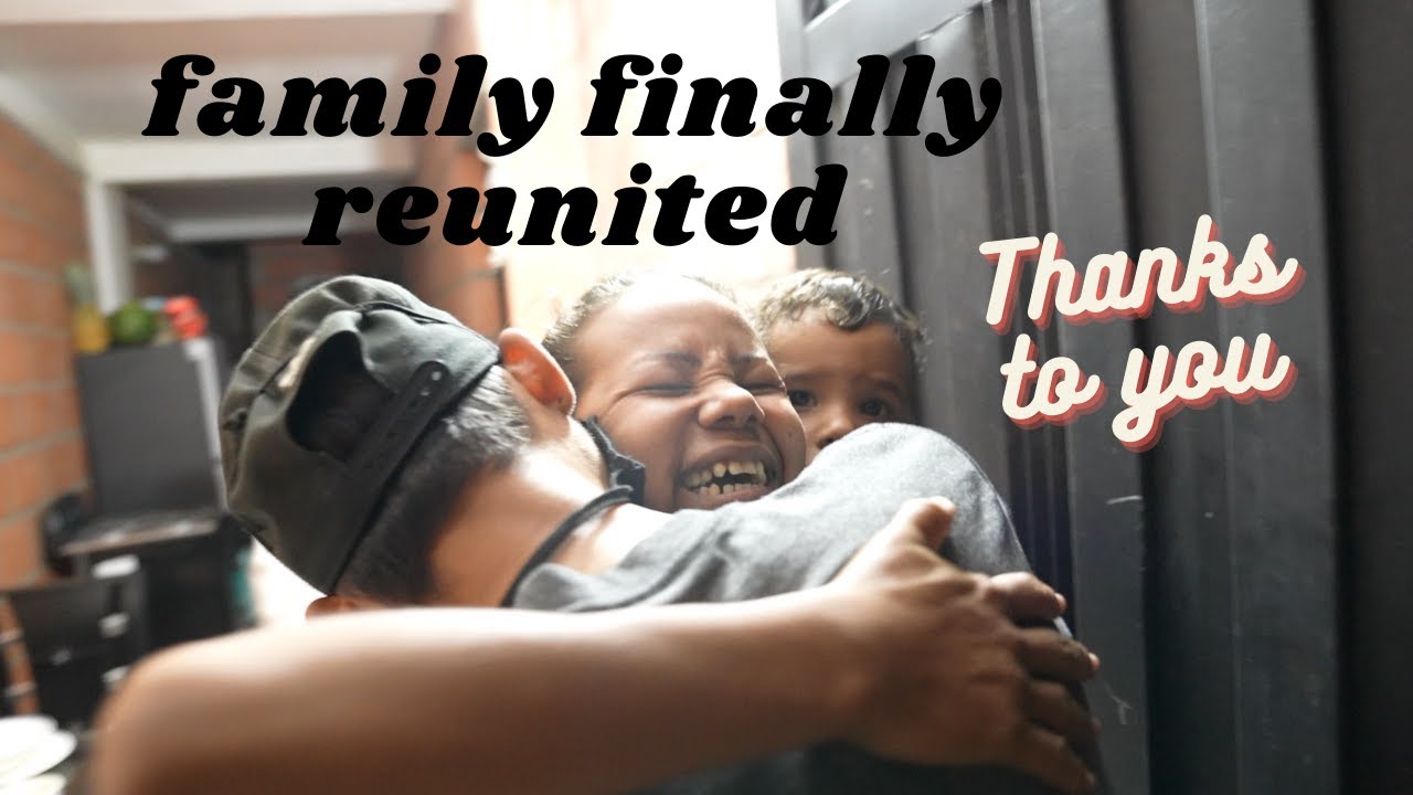 Venezuelan father finally reunited with his family