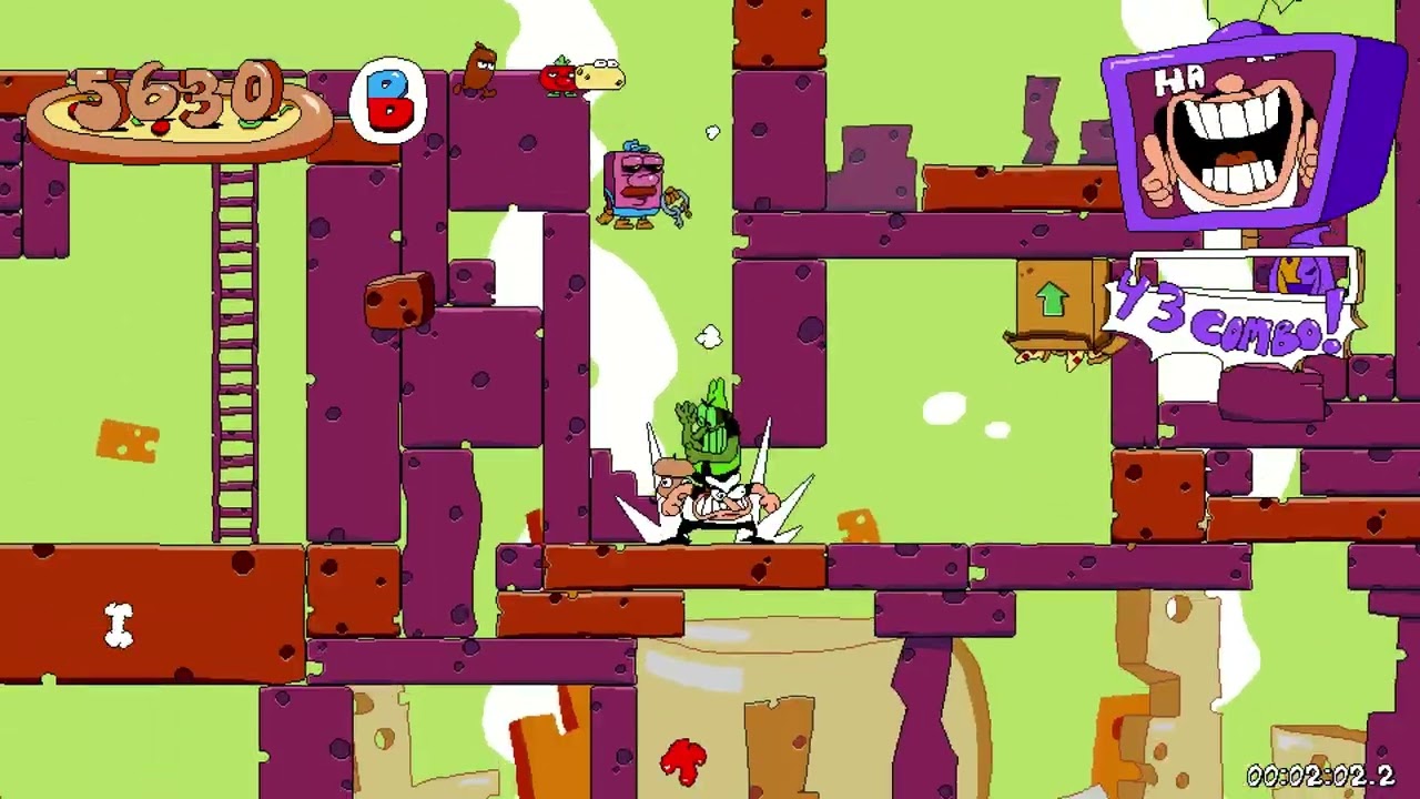 pizza tower floor 1 gameplay in 2026 but no secrets because of skill issue