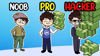 NOOB vs PRO vs HACKER en Money Run 3D - DeGoBooM