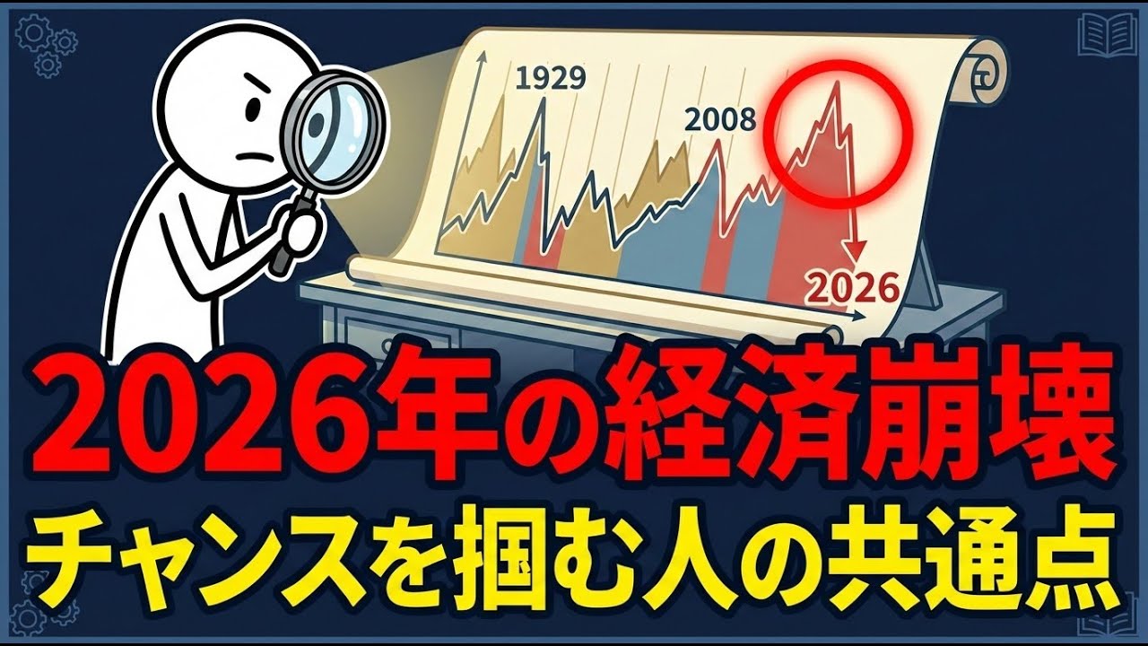 2026年の経済崩壊、一生に一度のチャンスを掴む人々の共通点